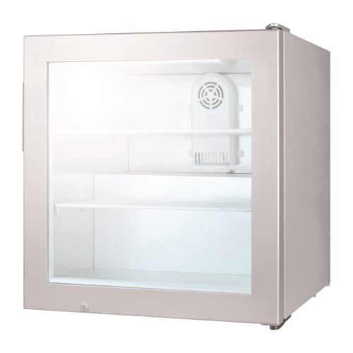 Summit Countertop Freezer, 2.0 Cu Ft, Gray Cabinet w/ Glass Door